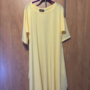 Yellow Short Sleeve Dress